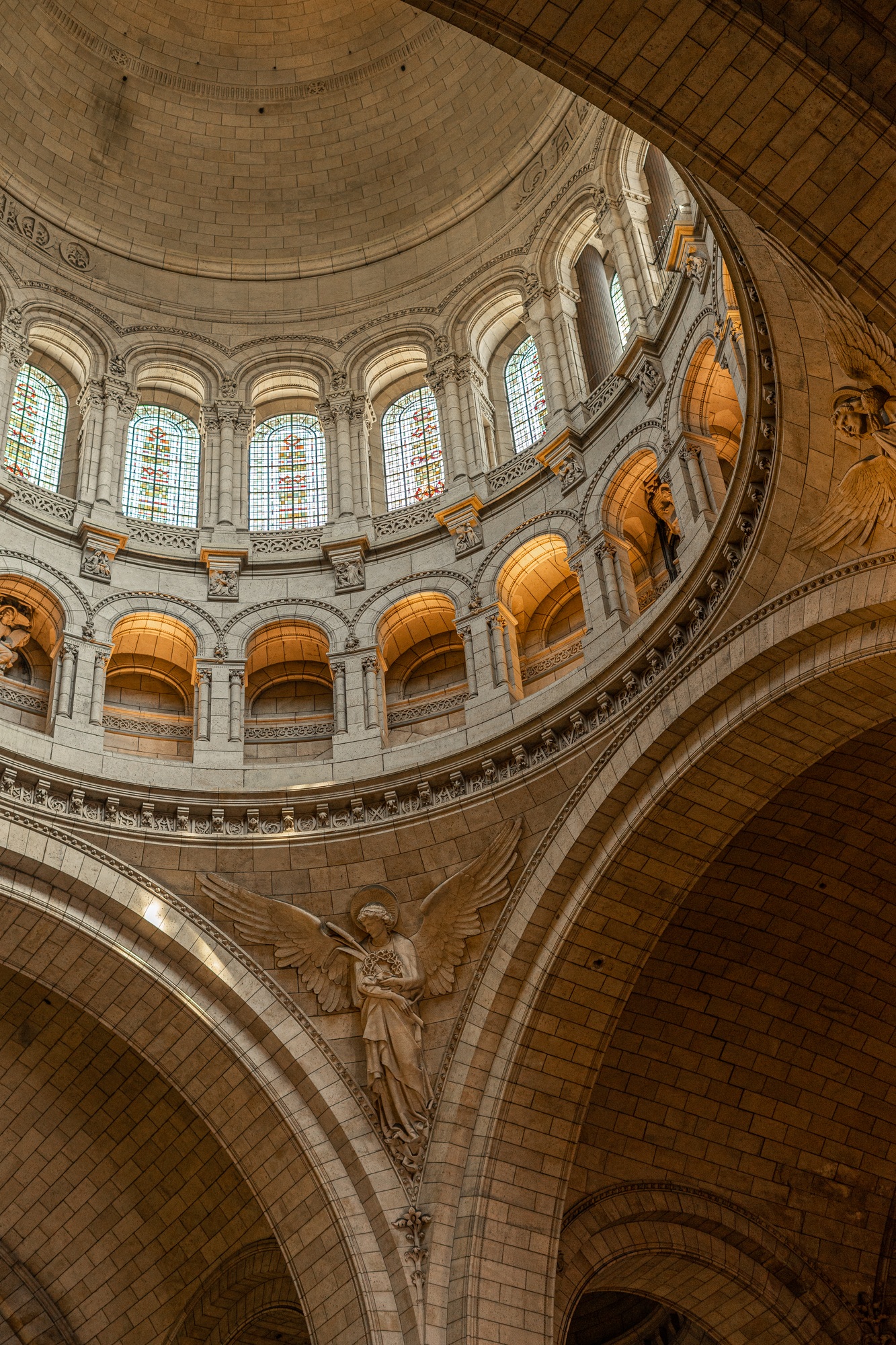 Dome of the Sacre Coeur basilica in Paris