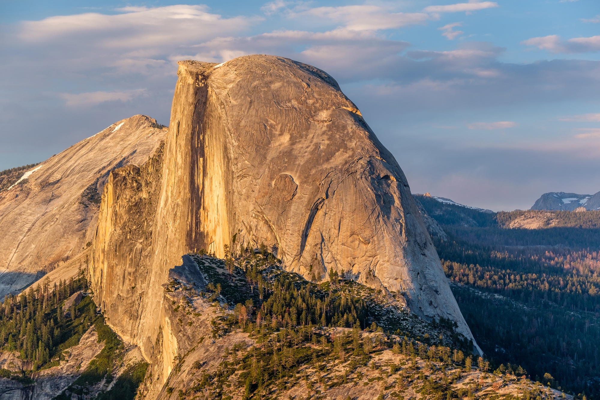 Half Dome rock formation in Yosemite National Park