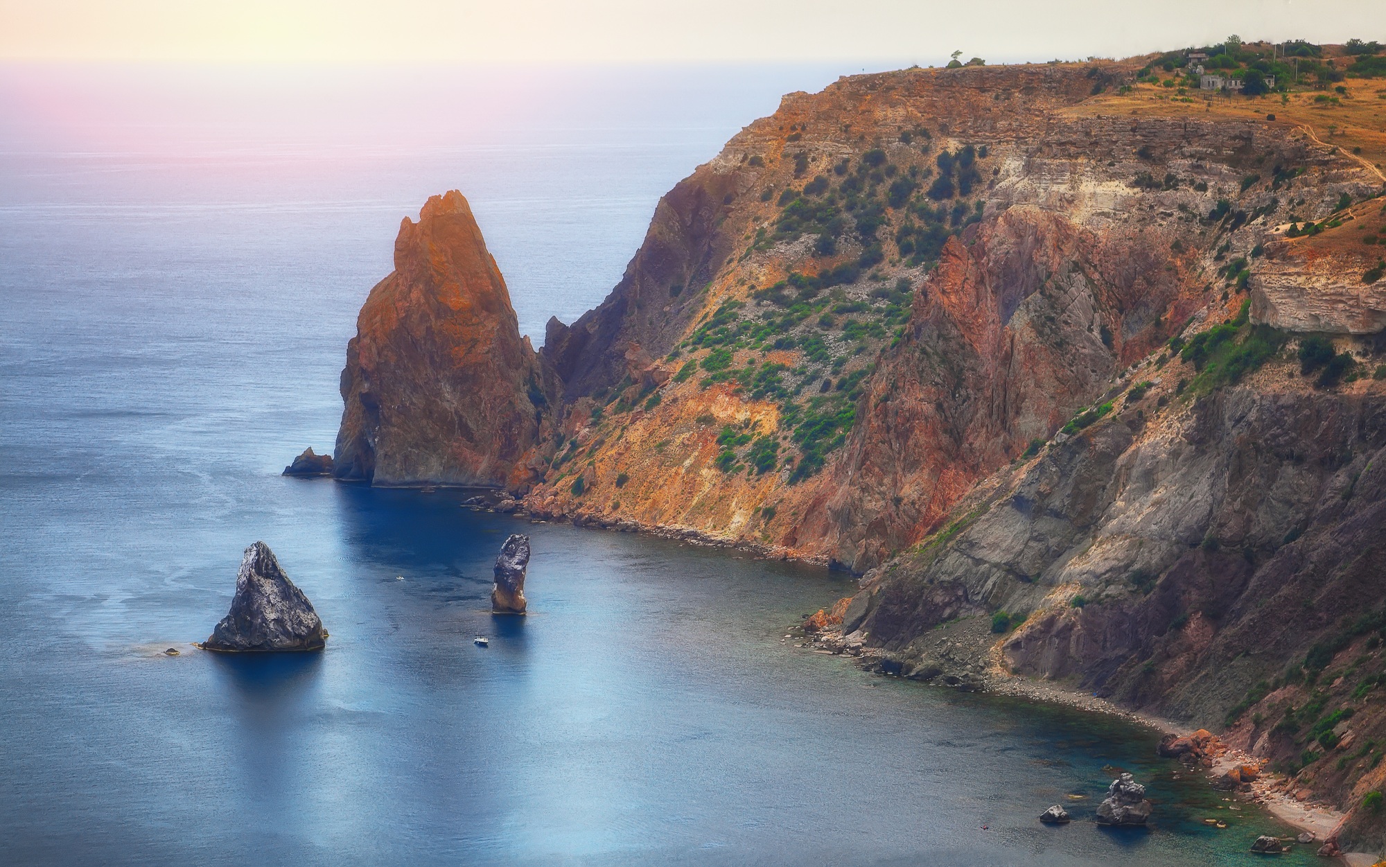 The coast at the cape Fiolent. Crimea